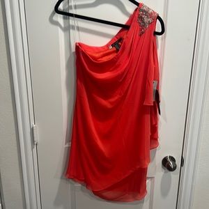 JS Boutique One Shoulder Beaded Dress